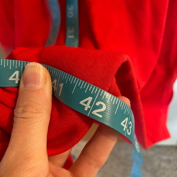 Vintage 80's red Ward's dress, size medium, good condition - Picture 9 of 9